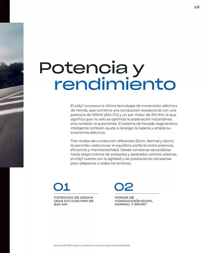 Catálogo de Honda E:Ny1 30 de agosto al 30 de junio 2025 - Página 13