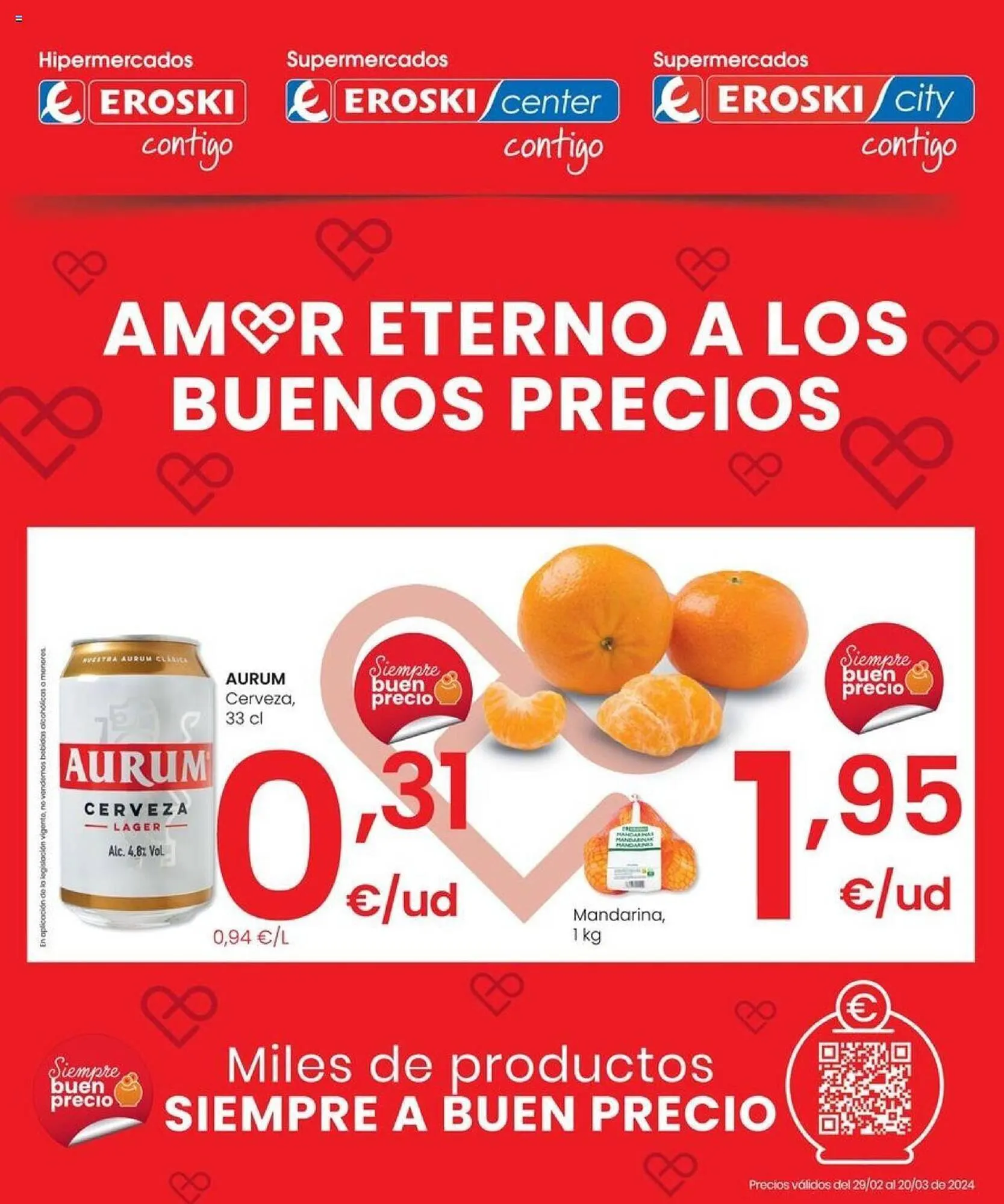 Catálogo de Folleto Eroski 29 de febrero al 20 de marzo 2024 - Página 1