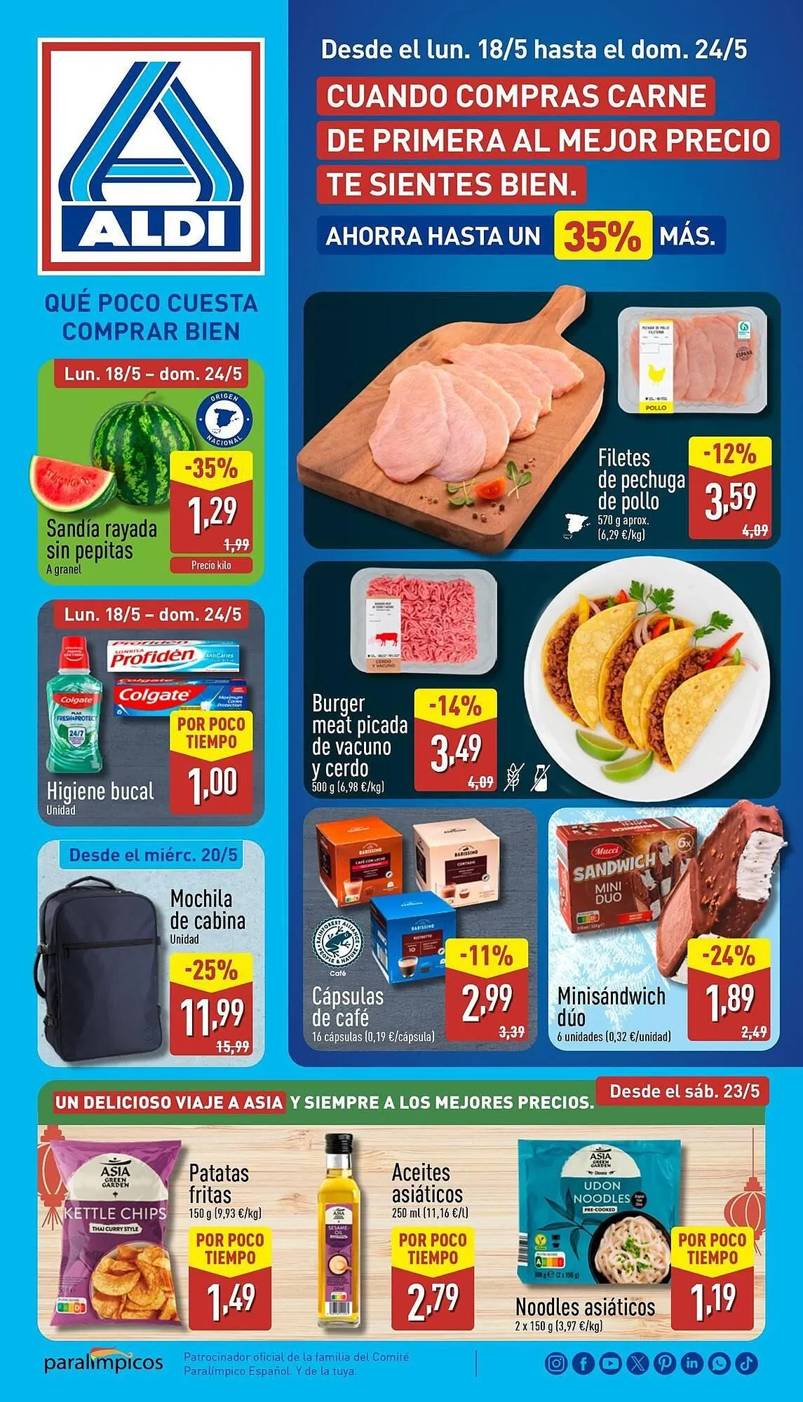 Catálogo de Folleto ALDI 18 de mayo al 24 de mayo 2026 - Página 1