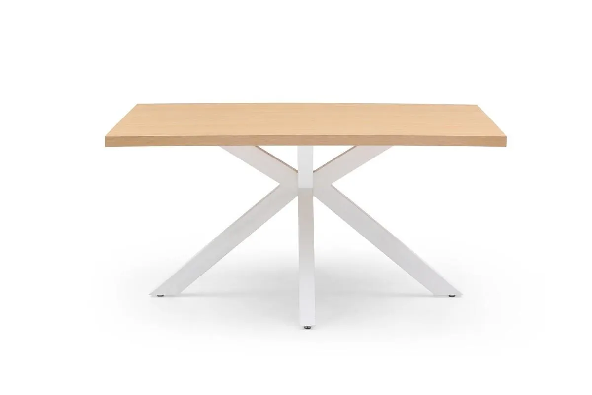 Mesa salón comedor Fija CROSS Patas blancas