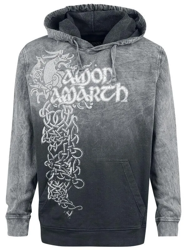 "Viking Horses" Sudadera con capucha gris/negro de Amon Amarth