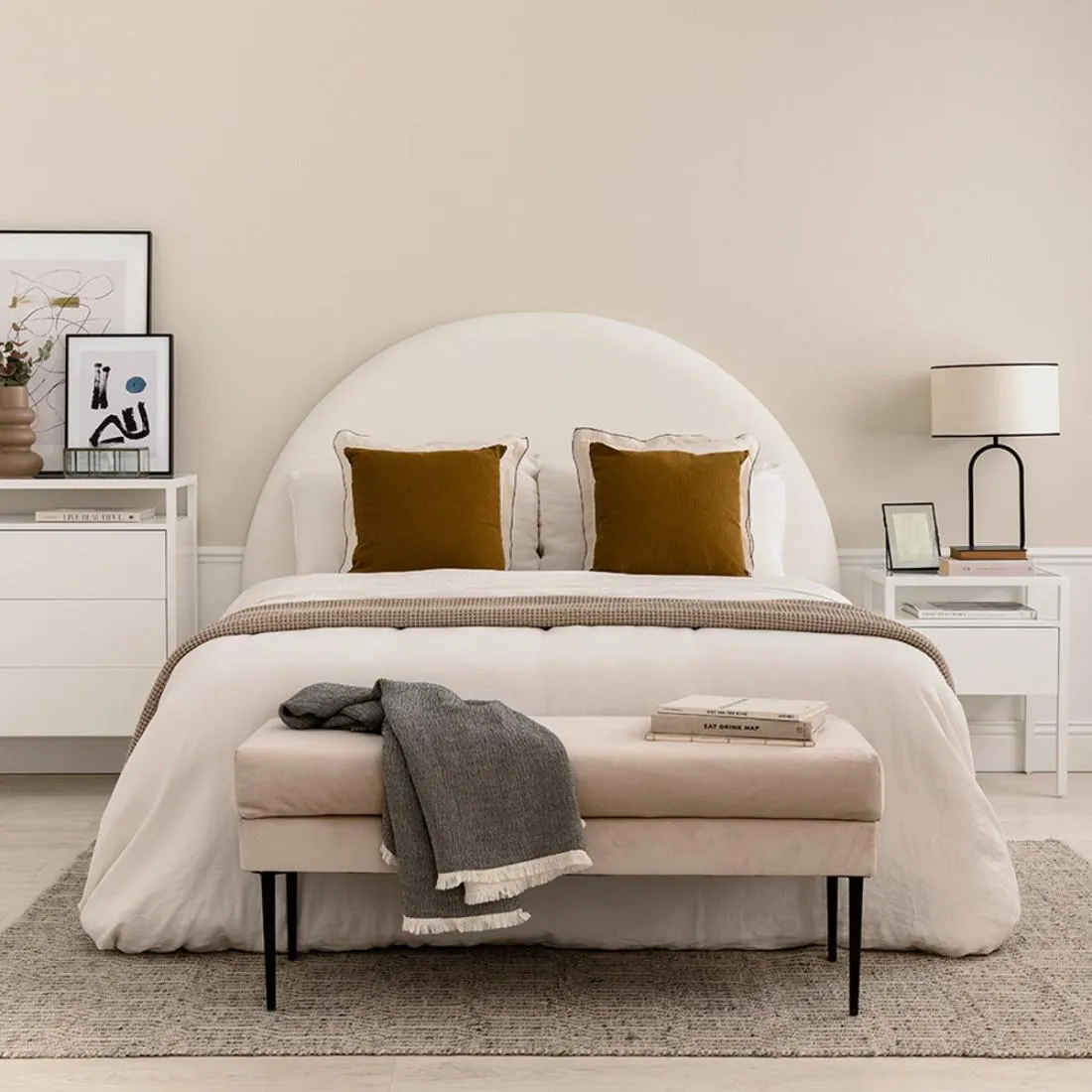 Cabecero tapizado personalizable