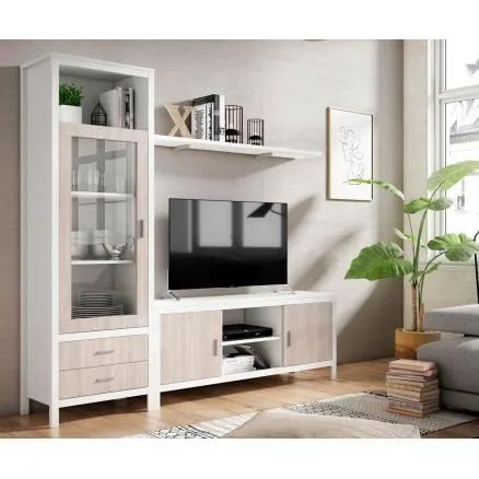 Apilable de salón en blanco poro y japandi