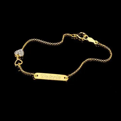 Esclava personalized with hearts Oro