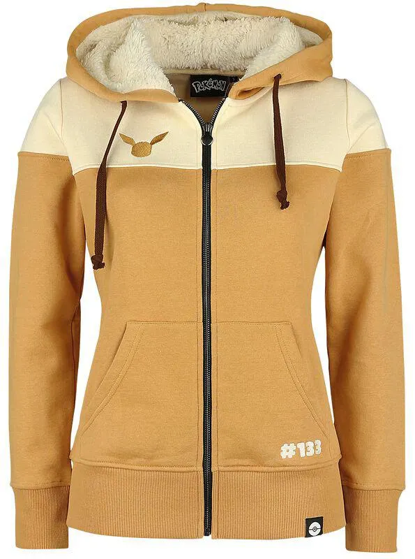 "Eevee - Cosplay" Capucha con cremallera multicolor de Pokémon