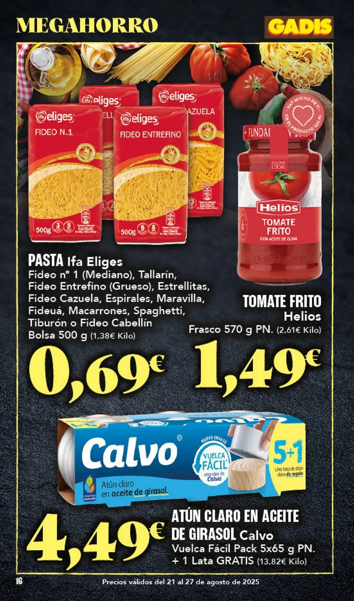 Catálogo de Folleto Gadis 21 de agosto al 27 de agosto 2025 - Página 16