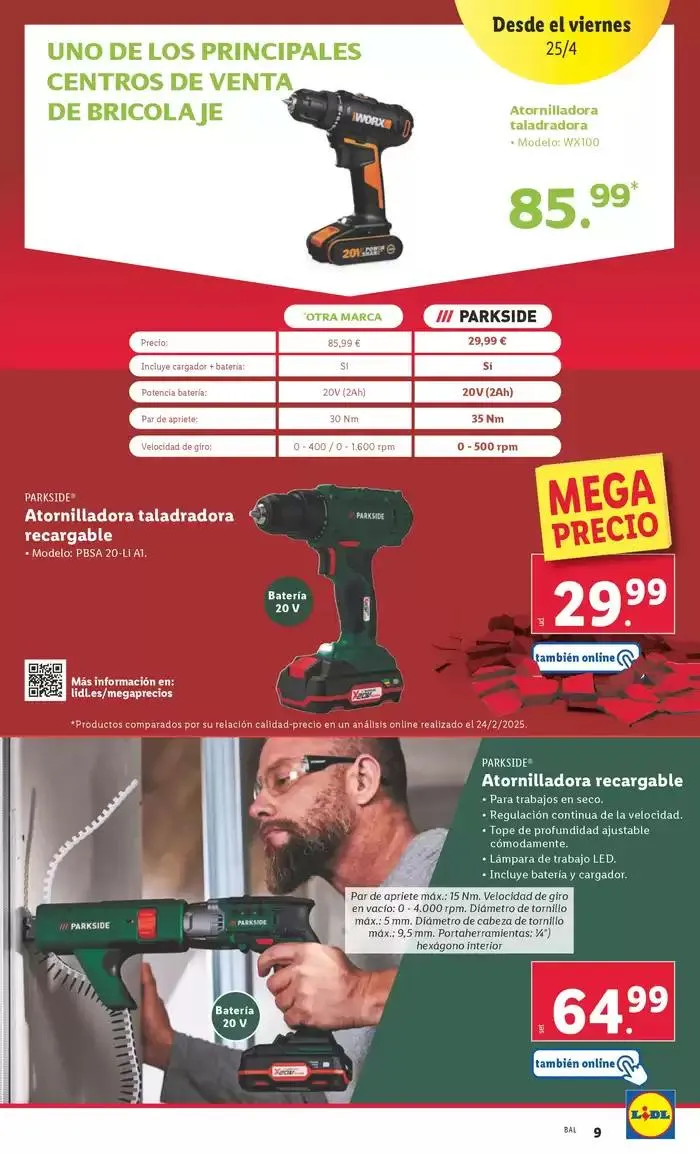 Catálogo de ¡Bazar Lidl! Ofertas válidas del 21/04 al 27/04 21 de abril al 27 de abril 2025 - Página 19