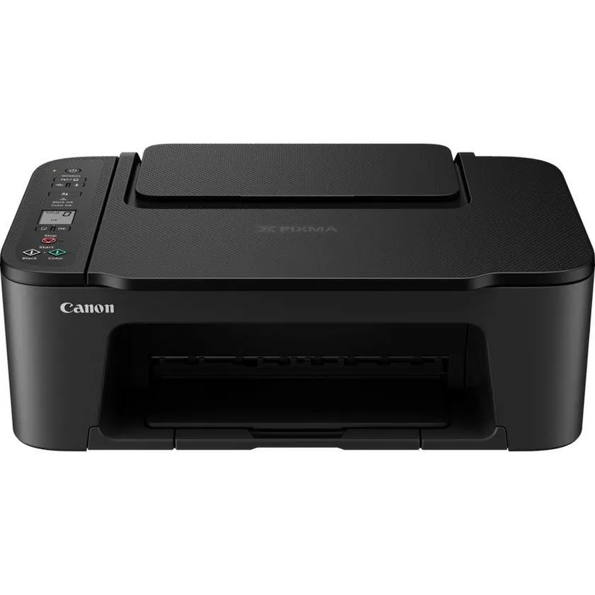 Impresora fotográfica 3 en 1 de inyección de tinta color e inalámbrica Canon PIXMA TS3550i, en negro
