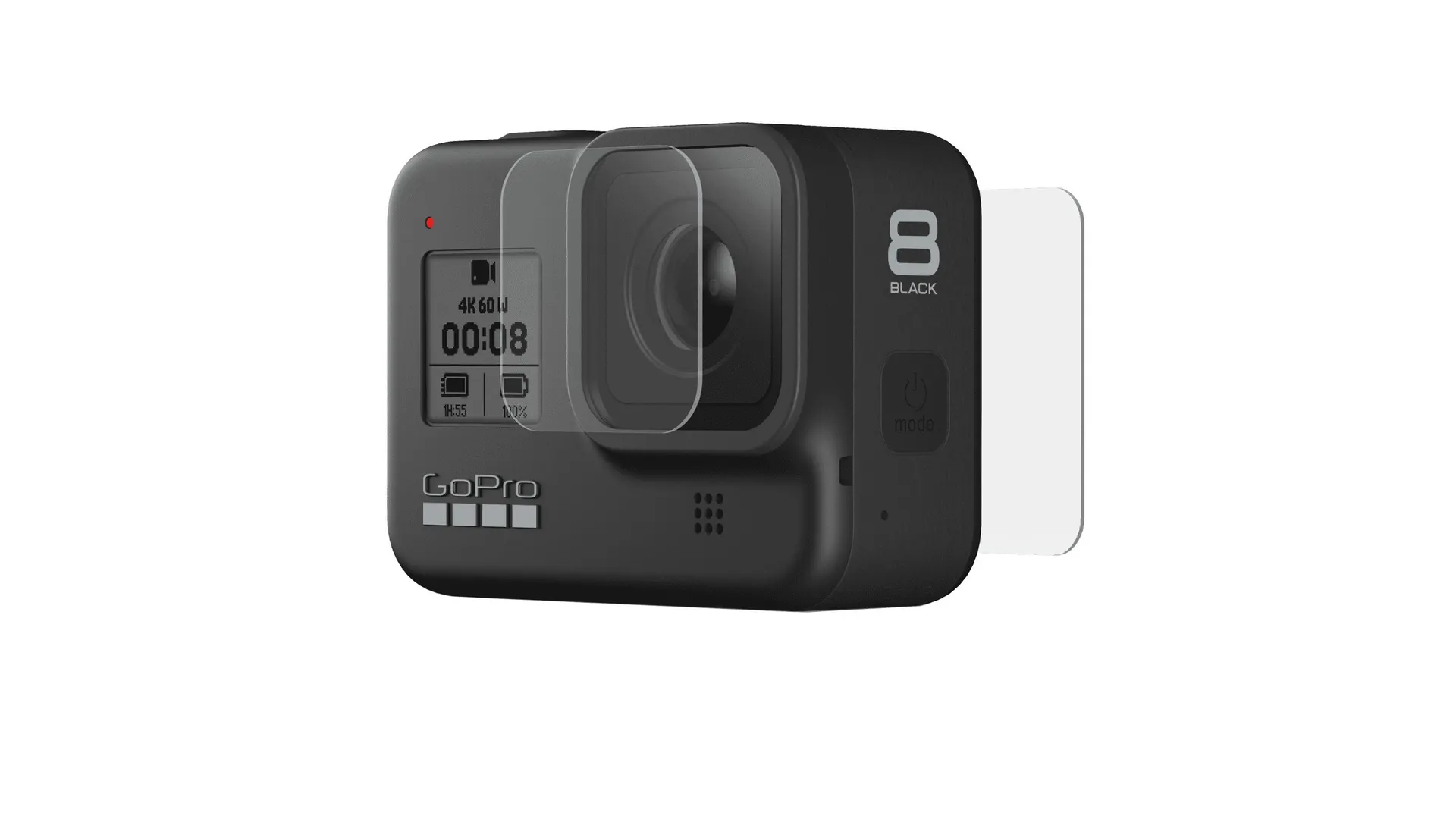 Protectores de lente y pantalla de vidrio templado para la HERO8 Black