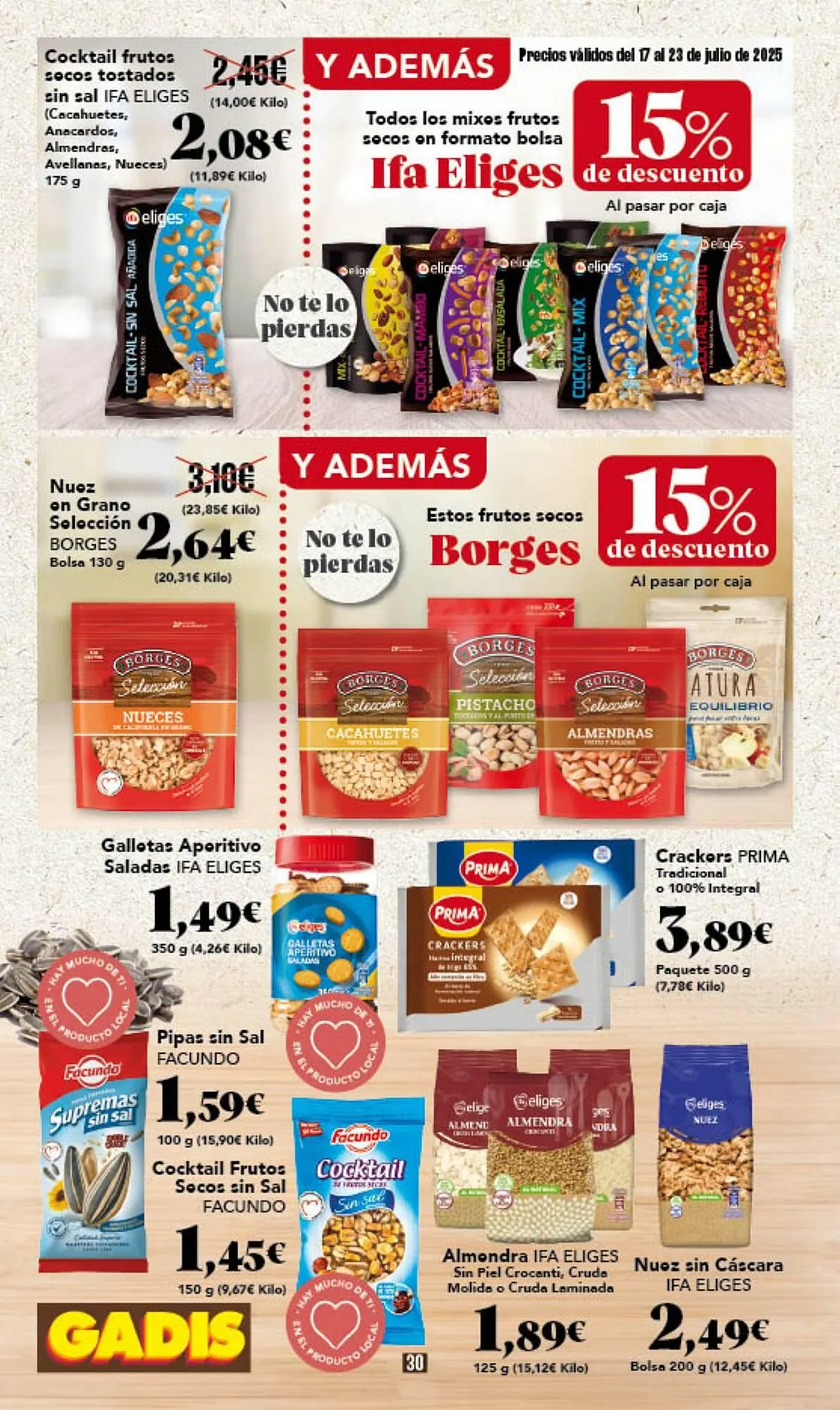 Catálogo de Folleto Gadis 17 de julio al 23 de julio 2025 - Página 30