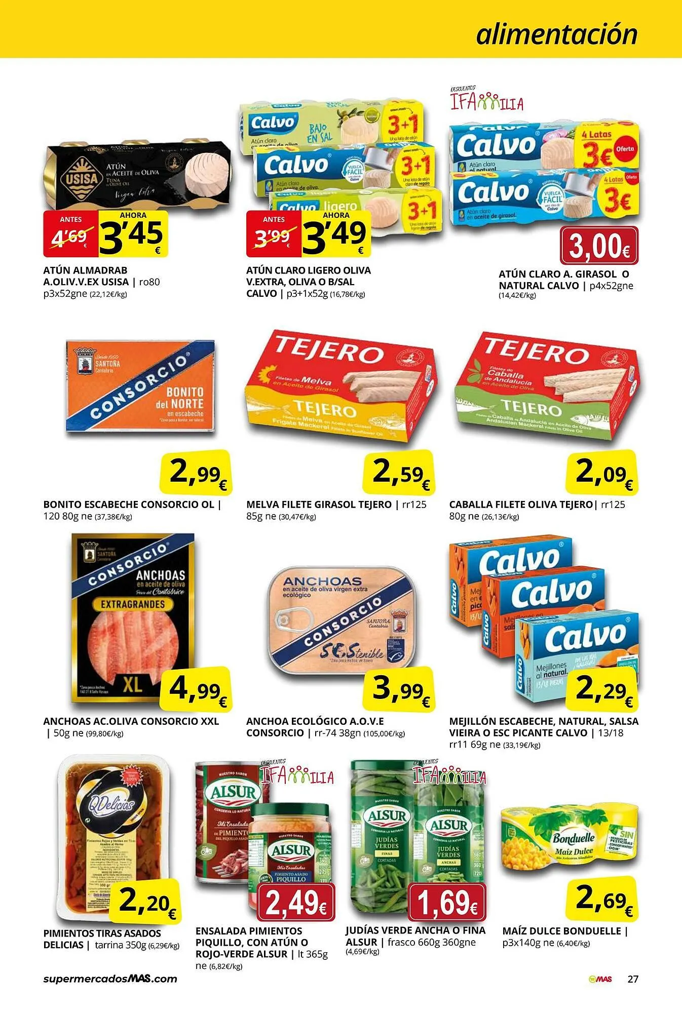 Catálogo de Folleto Supermercados MAS 29 de agosto al 30 de septiembre 2025 - Página 27