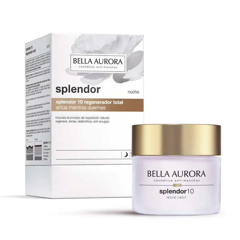 Splendor 10 Crema antiarrugas de noche. Regenerador de noche