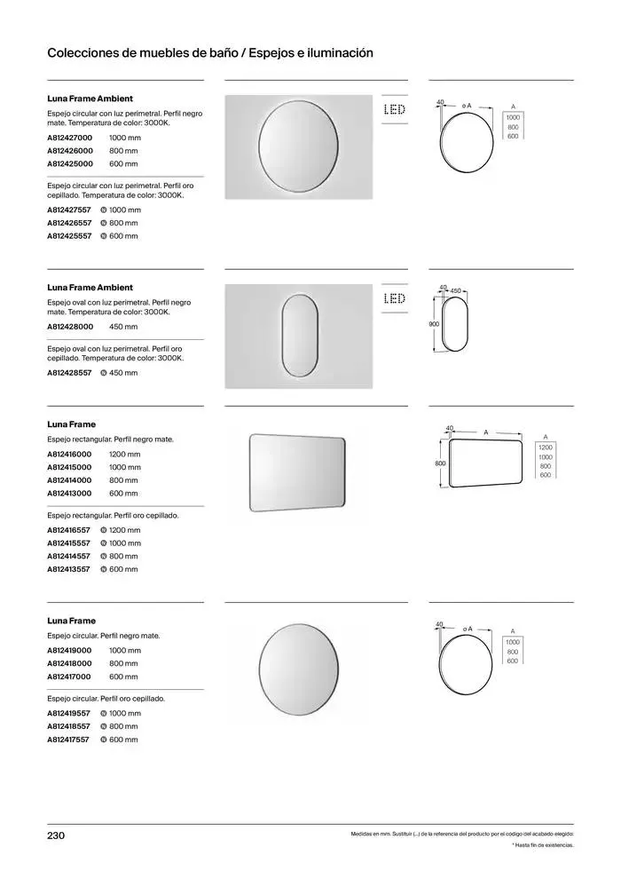 Catálogo de Colecciones de Baño, Muebles y Accesorios 9 de enero al 31 de diciembre 2025 - Página 232