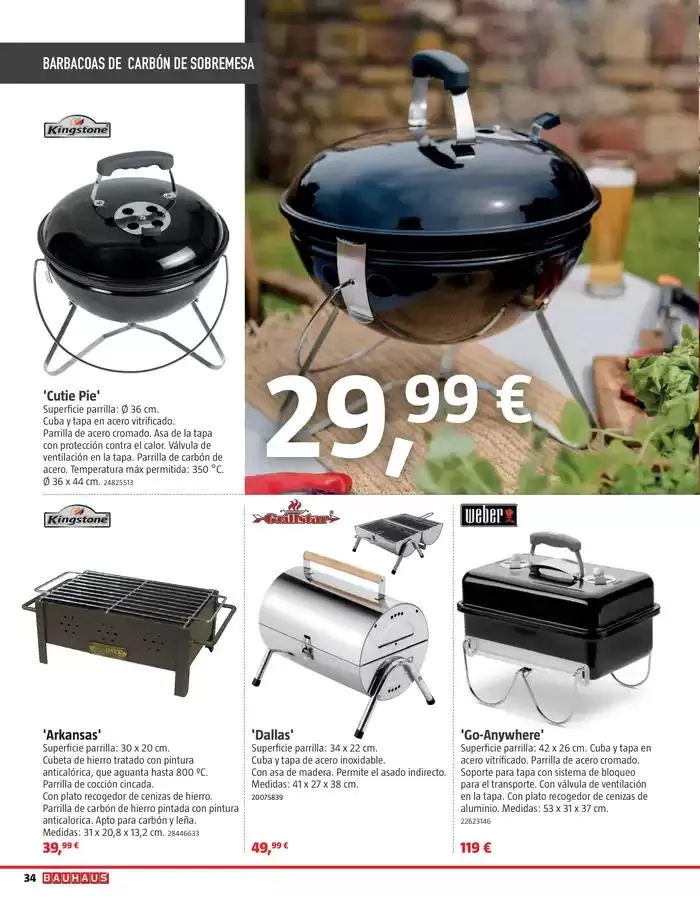 Catálogo de Barbacoas, cocinar al aire libre 8 de mayo al 6 de junio 2025 - Página 34