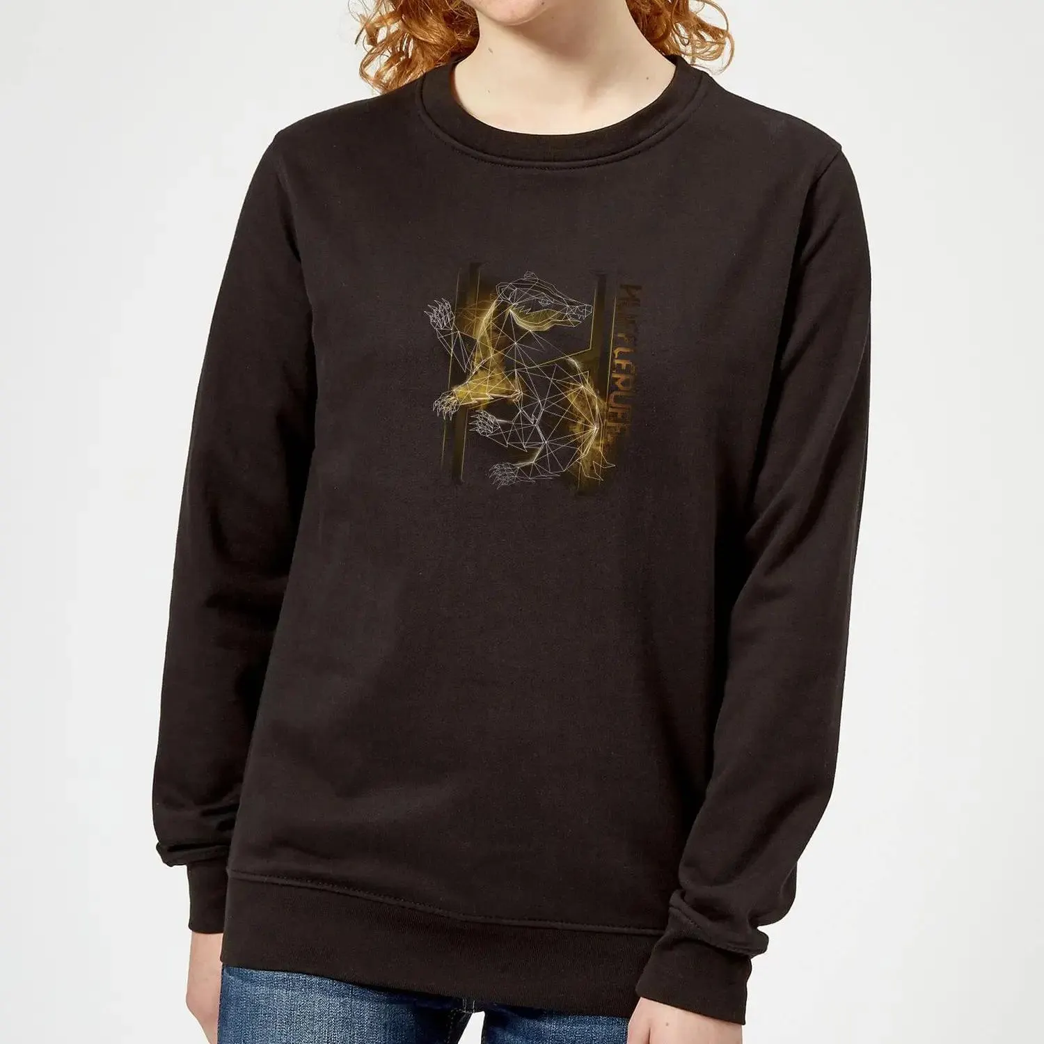 Sudadera Hufflepuff Geometric para mujer de Harry Potter - Negro
