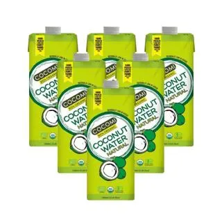 Pack x 6 Agua de coco natural Cocomi Bio 1 L