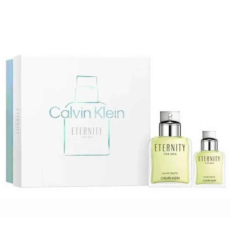 eternity men eau de toilette 100ml cofre 2 piezas