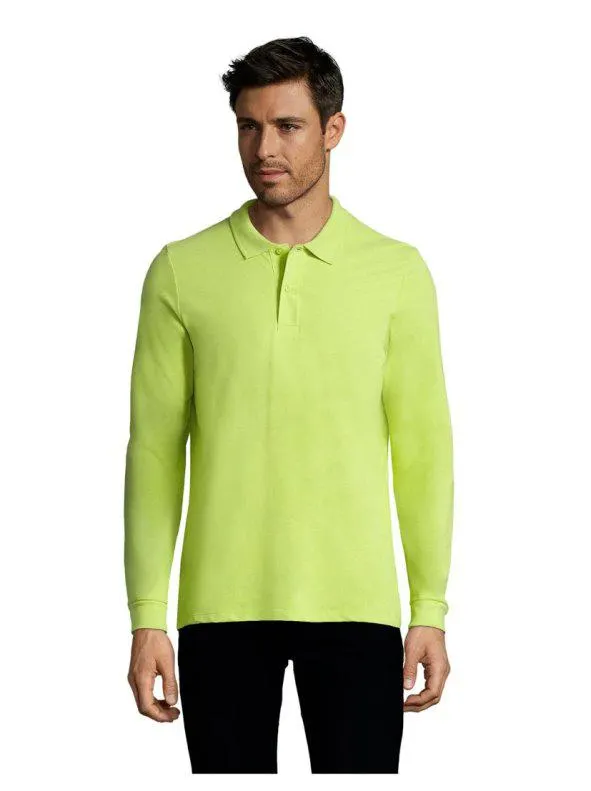 Polo piqué de manga larga de hombre perfect lsl