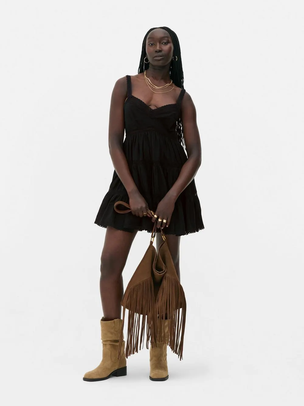 „Rita Ora“ Prärie-Minikleid