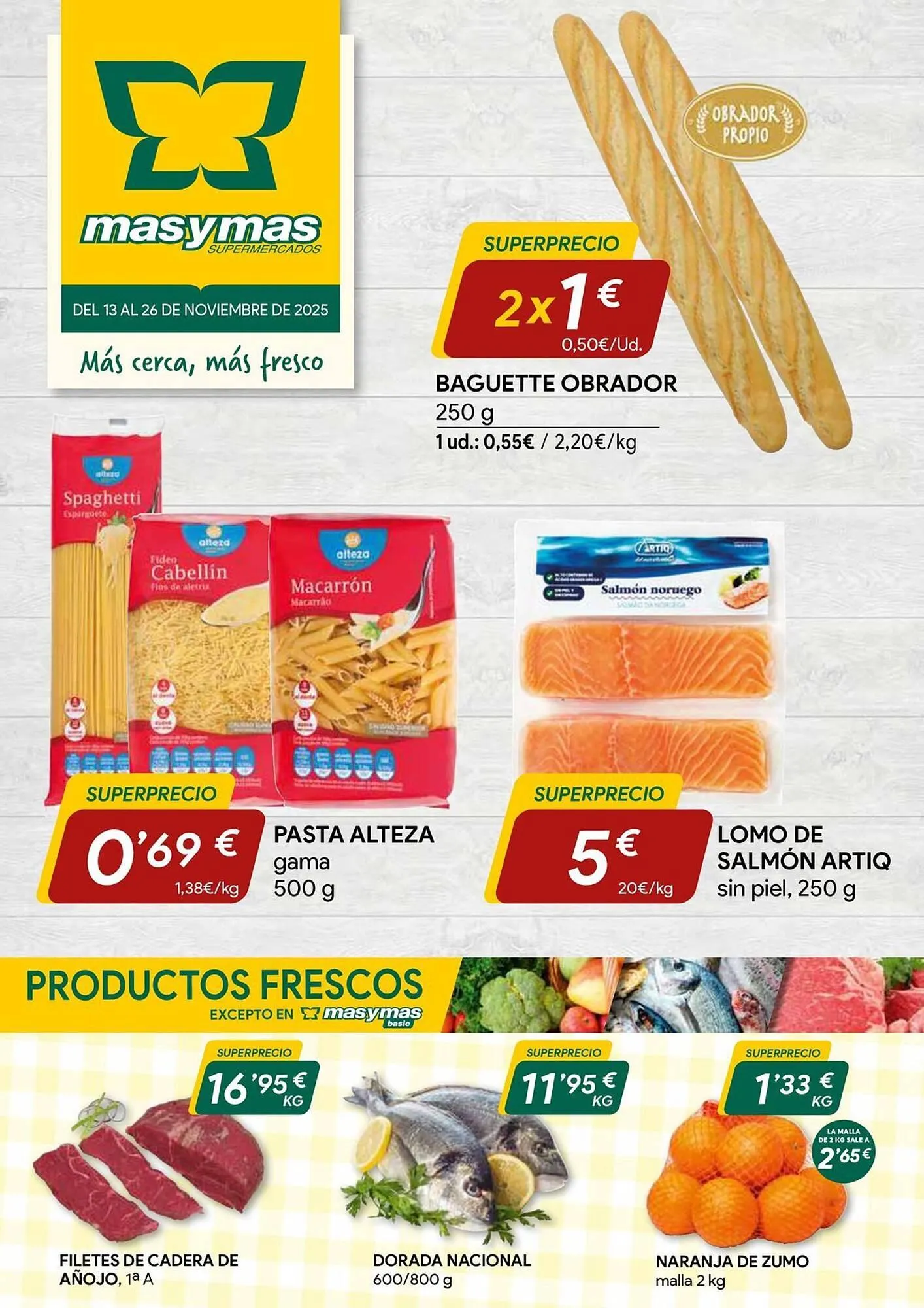 Catálogo de Folleto Masymas 14 de noviembre al 26 de noviembre 2025 - Página 1