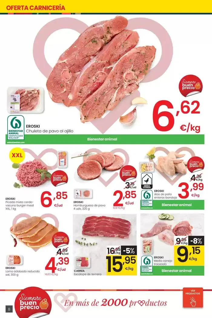 Catálogo de Más de 2000 productos, SIEMPRE A BUEN PRECIO HIPERMERCADOS EROSKI 30 de enero al 11 de febrero 2025 - Página 8