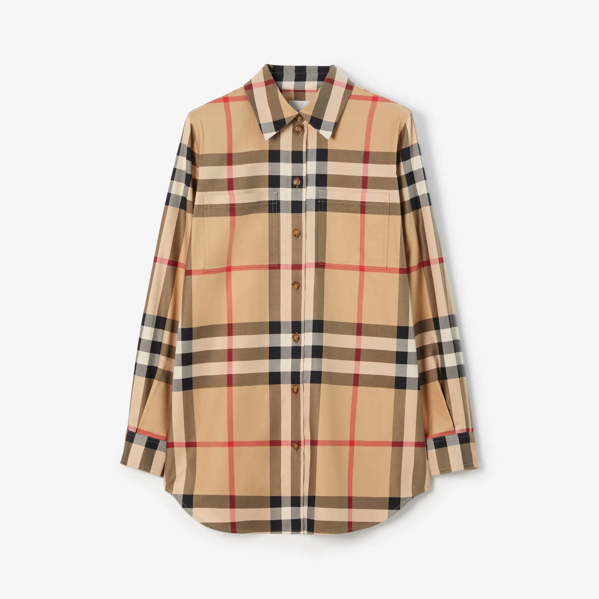 Camisa en algodón Check