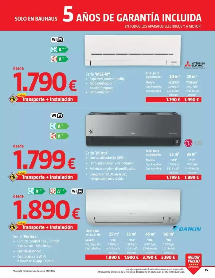 Catálogo de Clima. Soluciones de climatización  9 de abril al 9 de mayo 2025 - Página 15