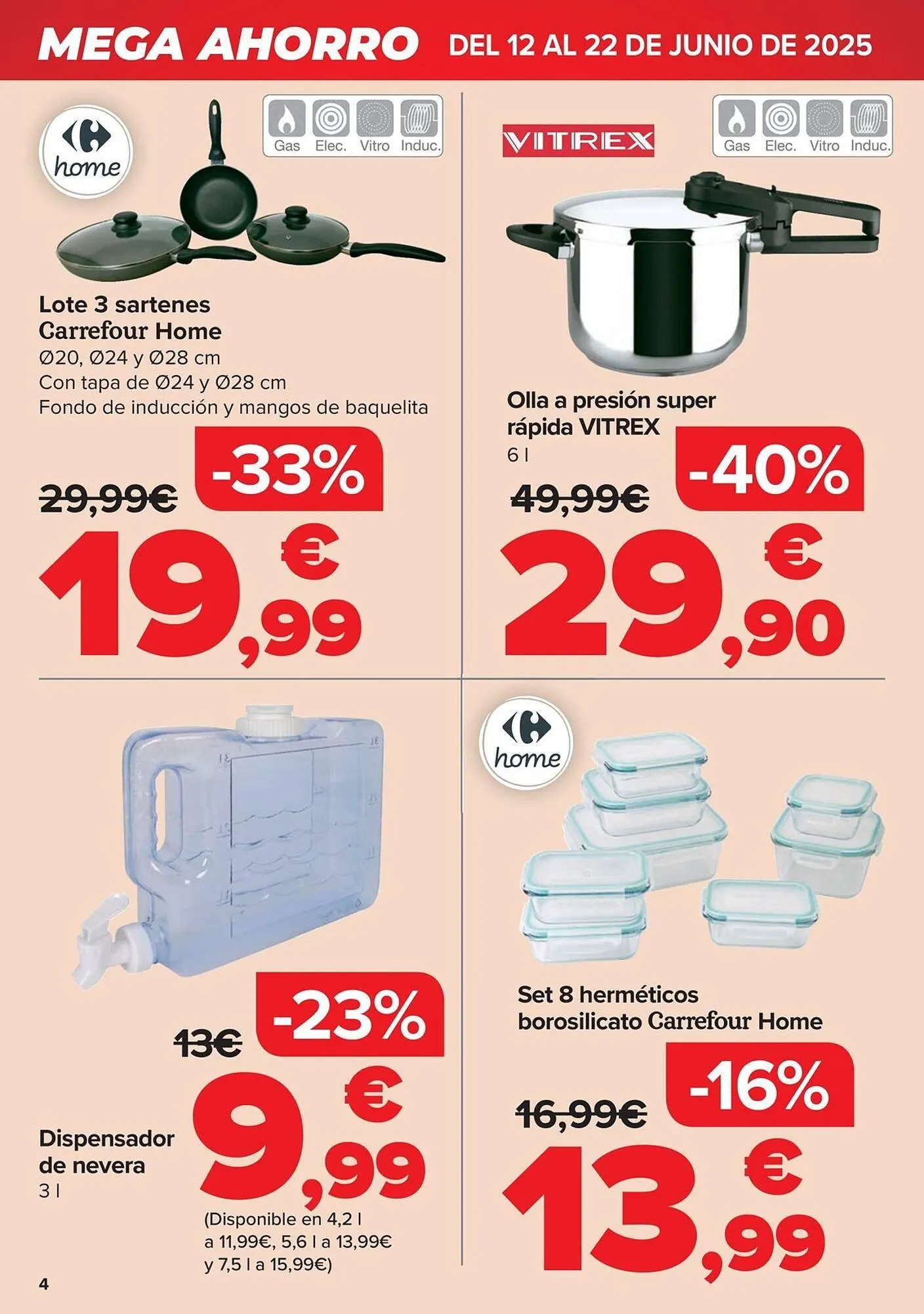Catálogo de Folleto Carrefour 12 de junio al 22 de junio 2025 - Página 4