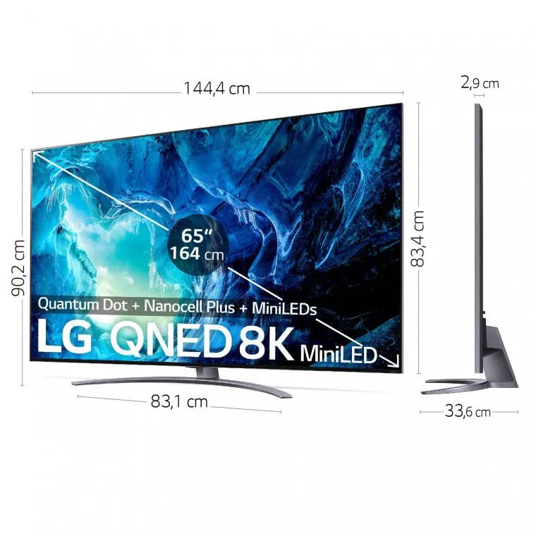Outlet TV LG 8K QNED MiniLED 164cm (65"), serie QNED 96