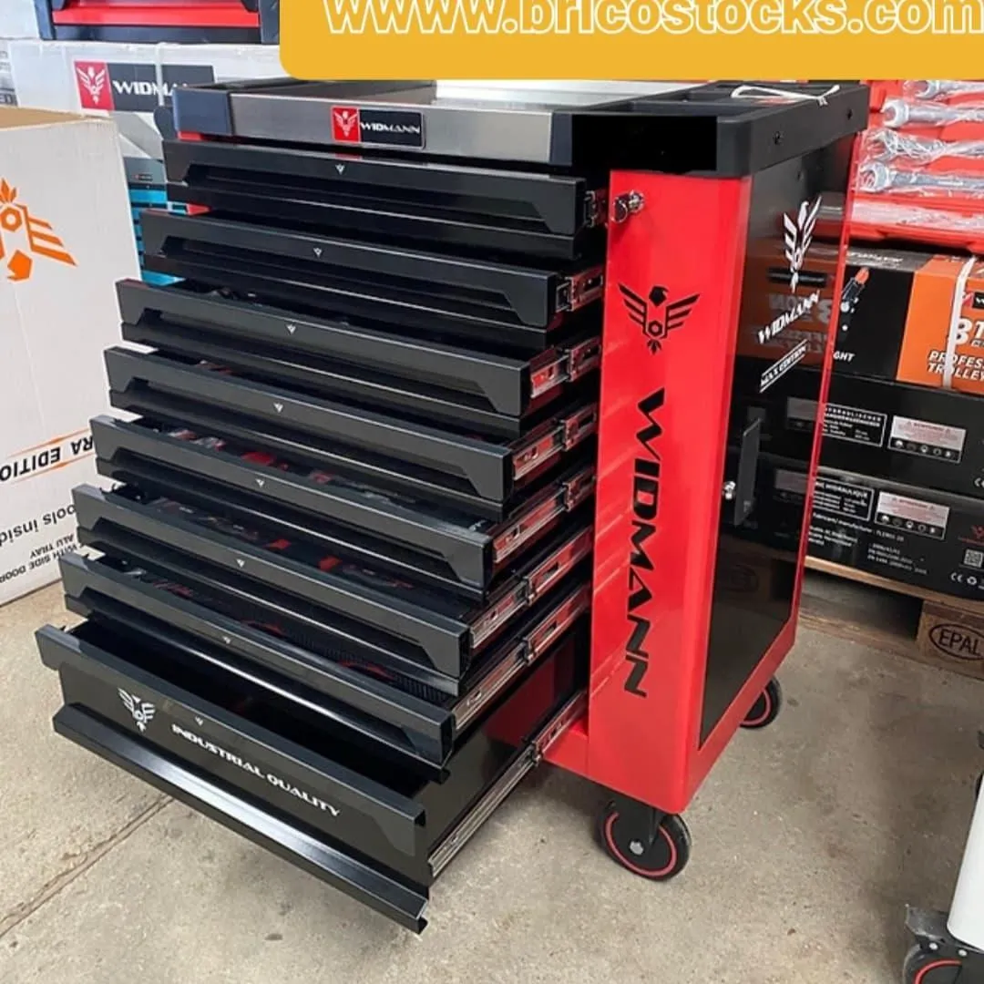 Carro Portaherramientas Widmann rojo Pro Tools 2022 8 Cajones