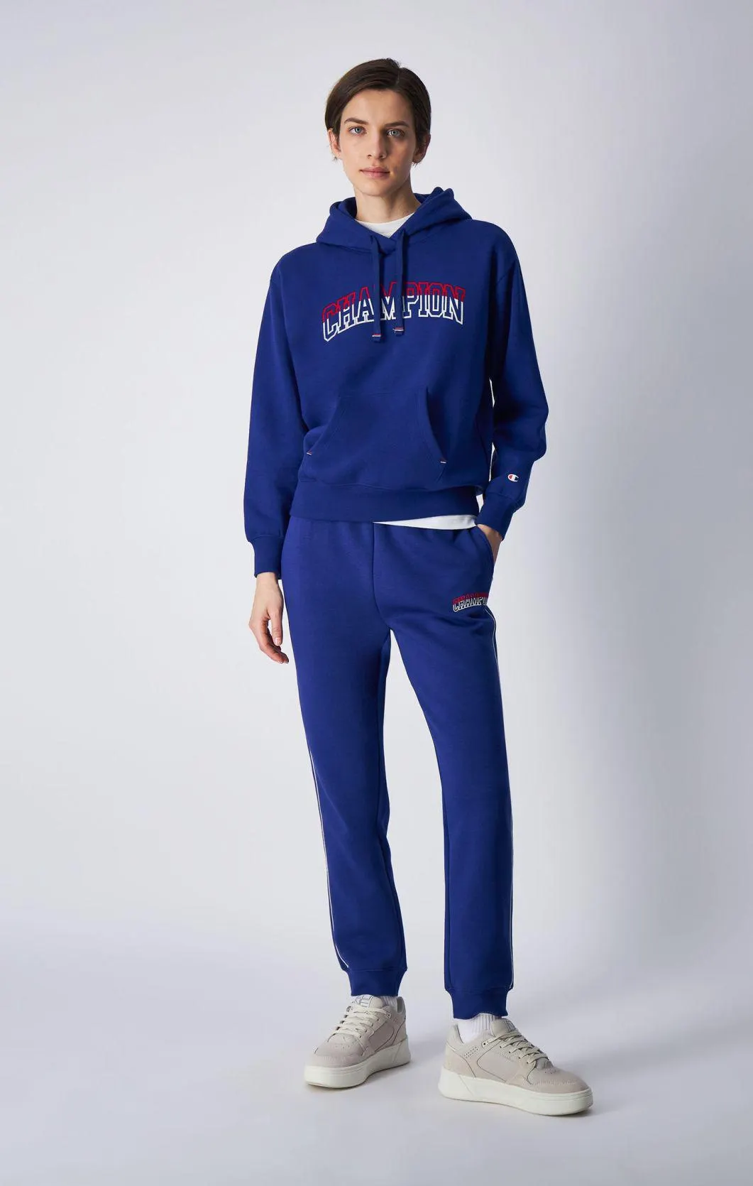 Dark Blue Joggers de felpa perchada Colour Punch