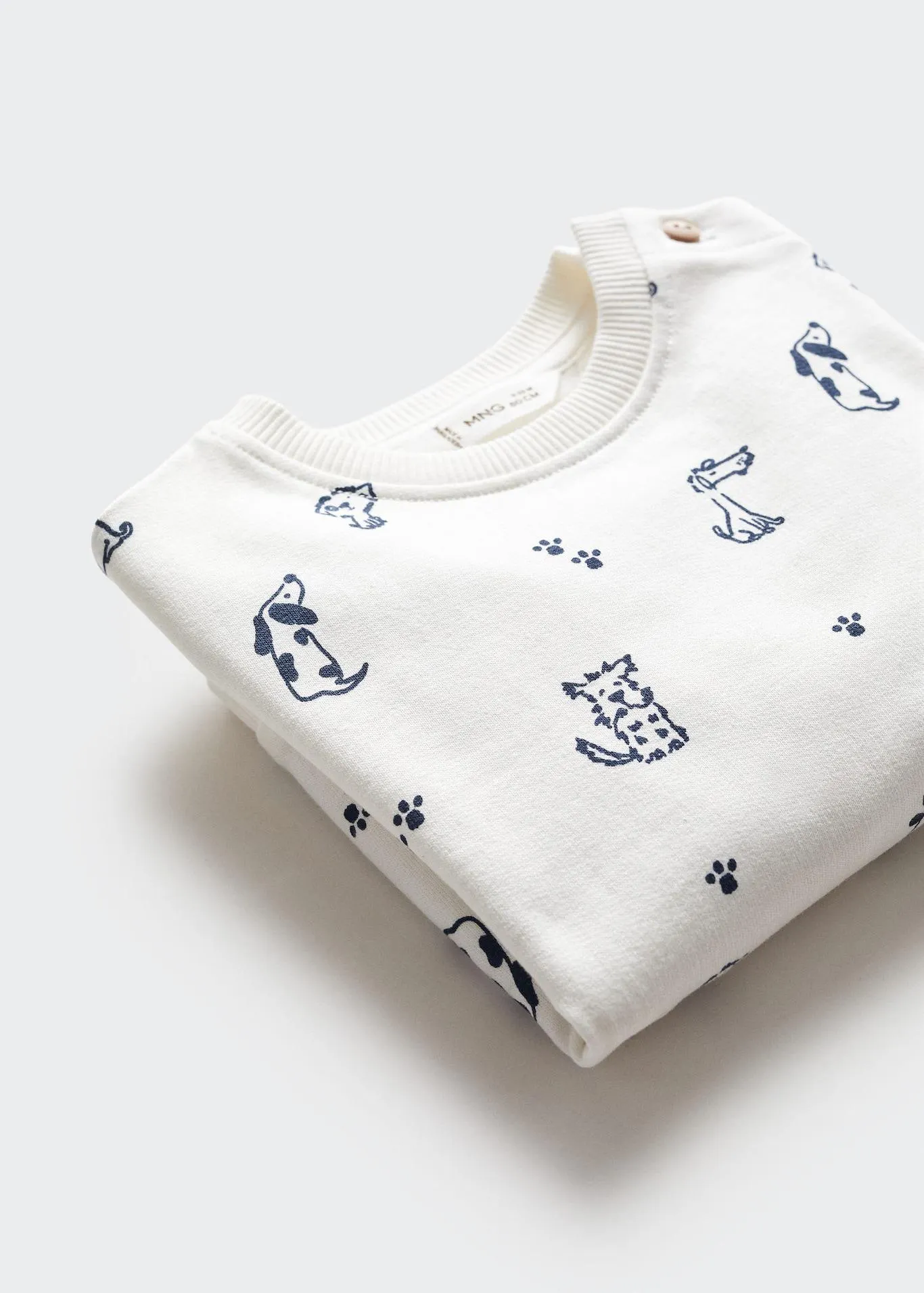 Sudadera algodón estampada