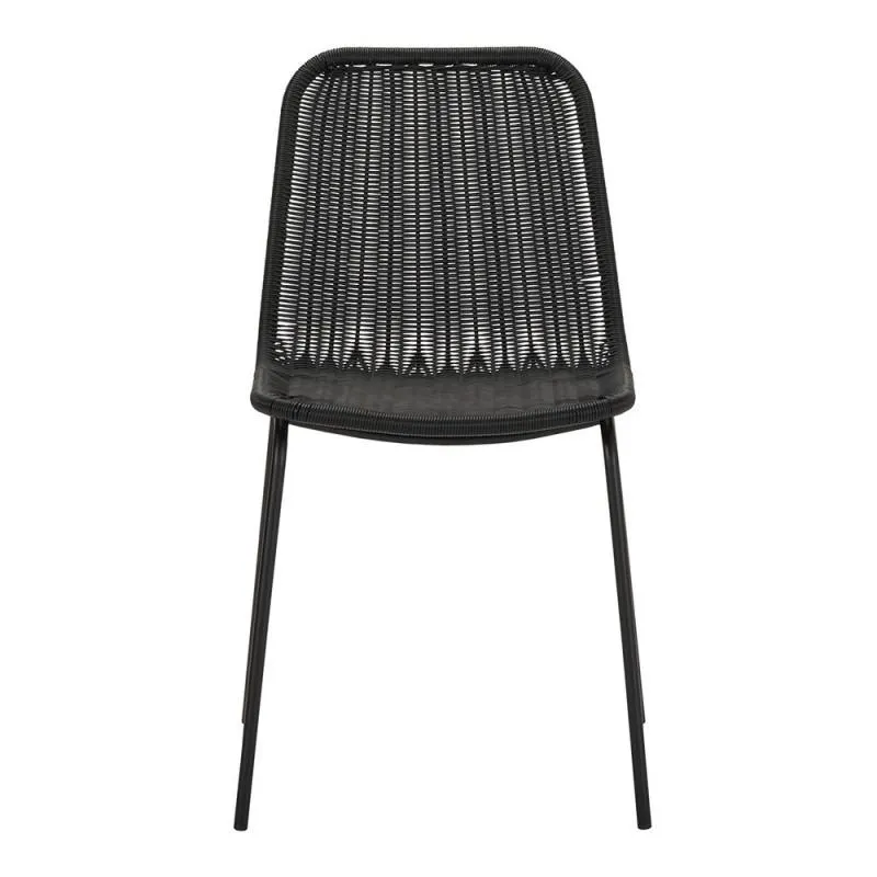 Silla exterior Hapur, negro