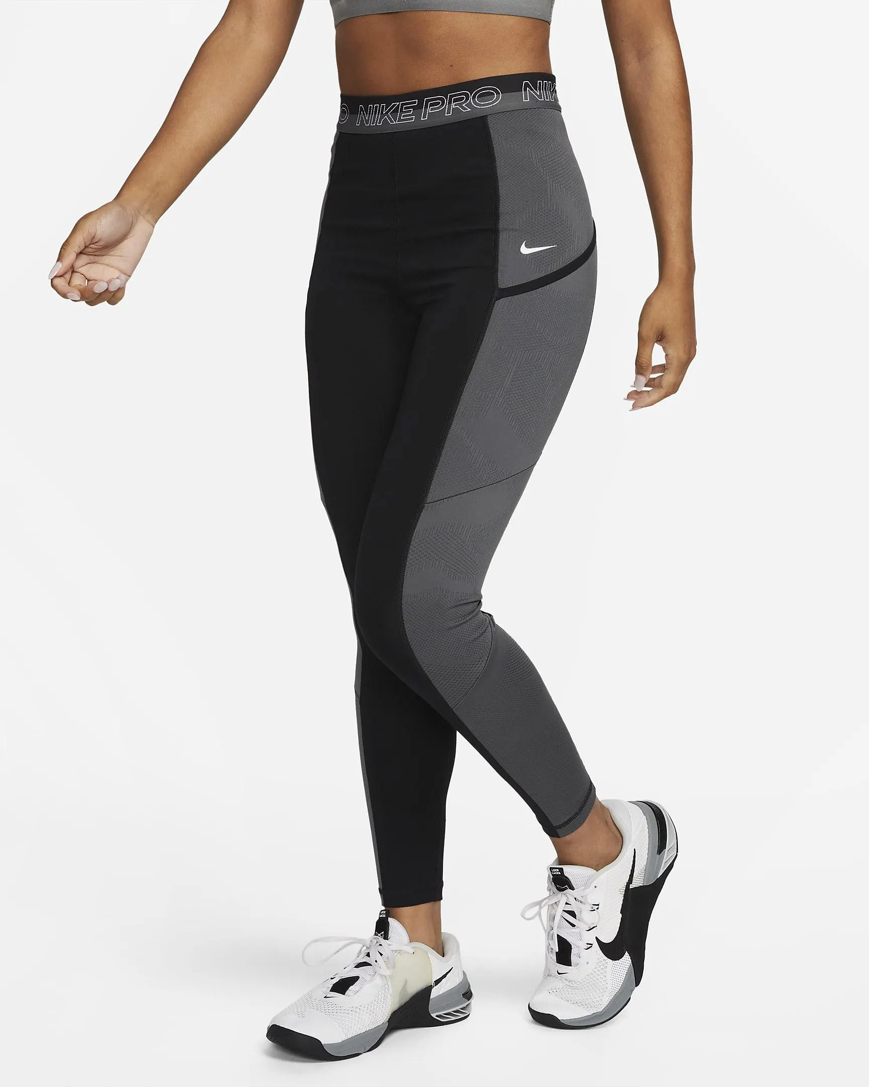 Leggings de 7/8 de entrenamiento y talle alto con bolsillos - Mujer
