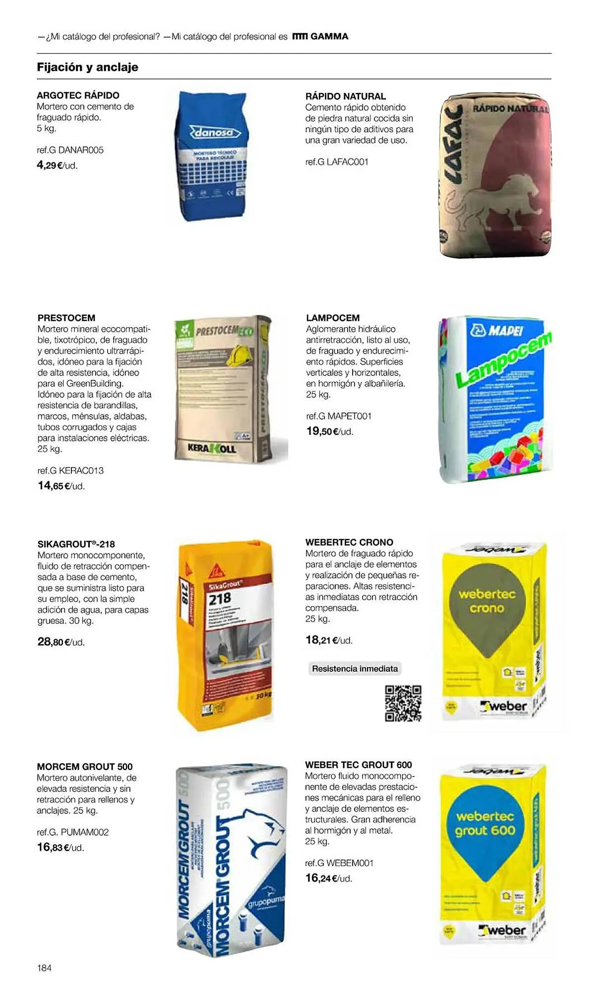 Catálogo de Folleto Grup Gamma 1 de febrero al 31 de diciembre 2023 - Página 186