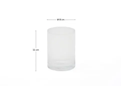 Portacepillos Arlem de vidrio transparente