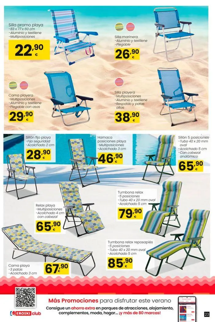 Catálogo de Vive el verano HIPERMERCADOS EROSKI 13 de junio al 10 de julio 2024 - Página 23