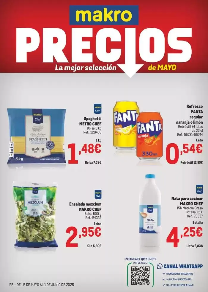 Catálogo de Makro Precios Canarias 5 de mayo al 1 de junio 2025 - Página 1