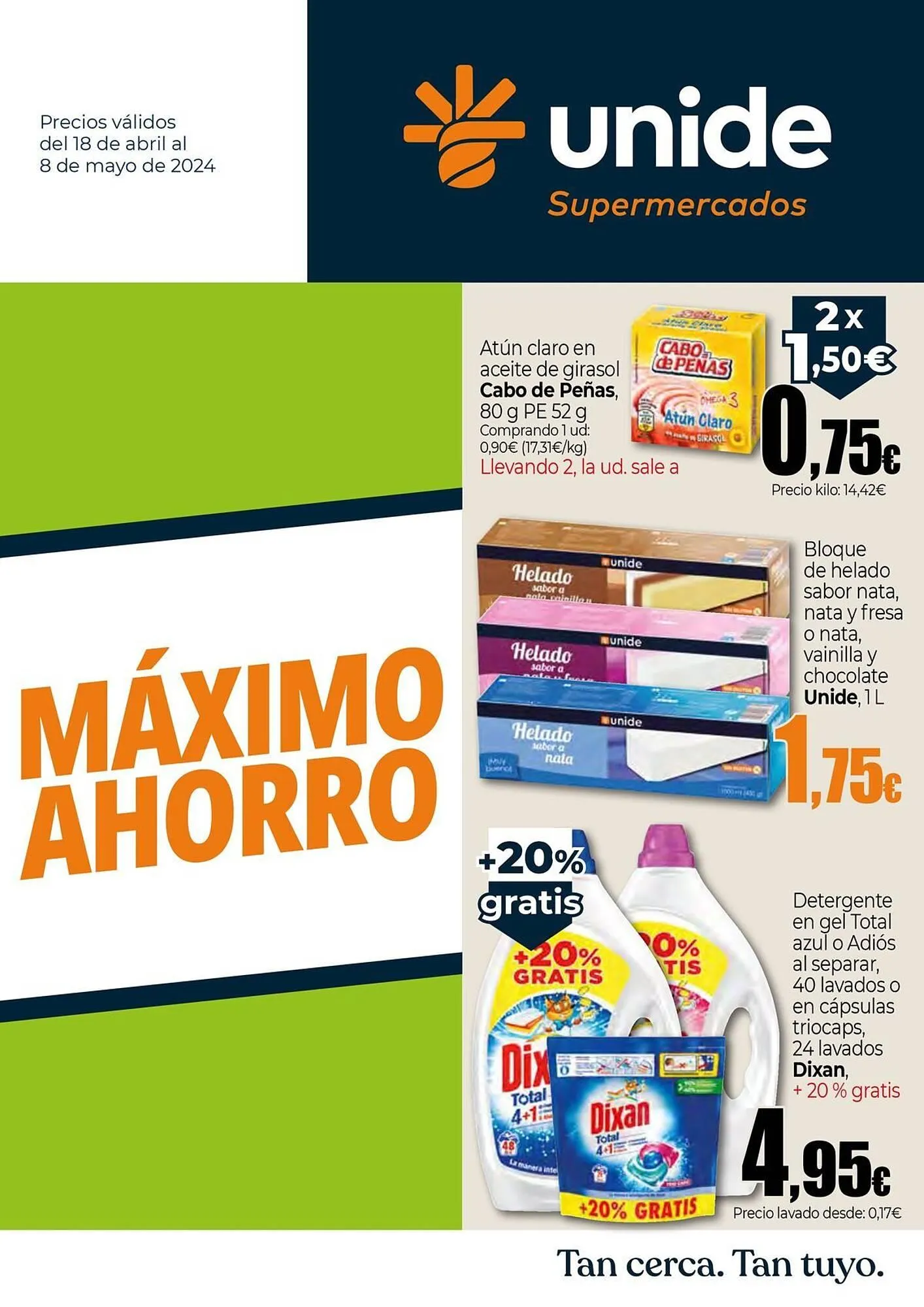 Catálogo de Folleto Unide Supermercados 18 de abril al 8 de mayo 2024 - Página 1