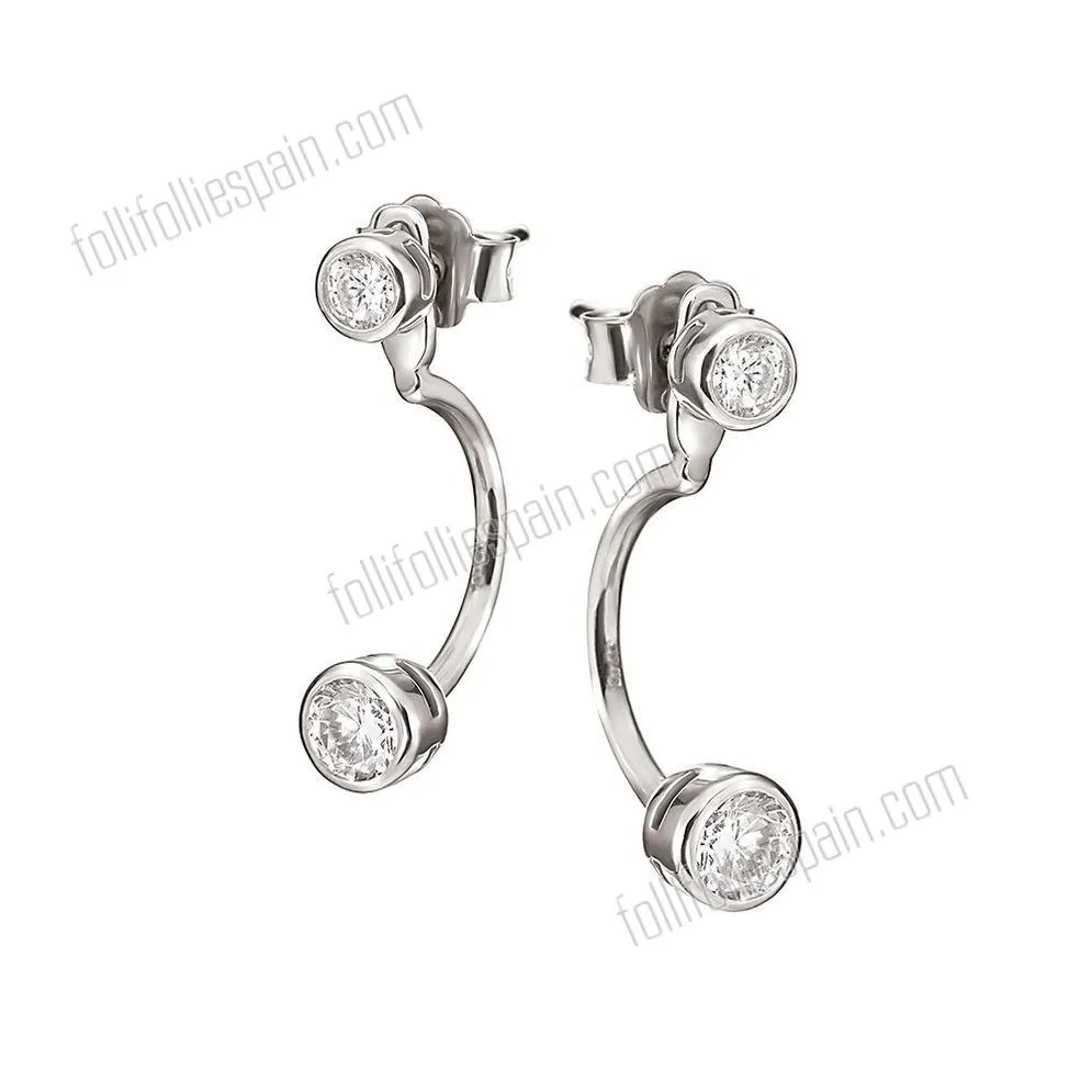 Folli Follie Moda Pendientes Plata Essentials con precio inmejorable