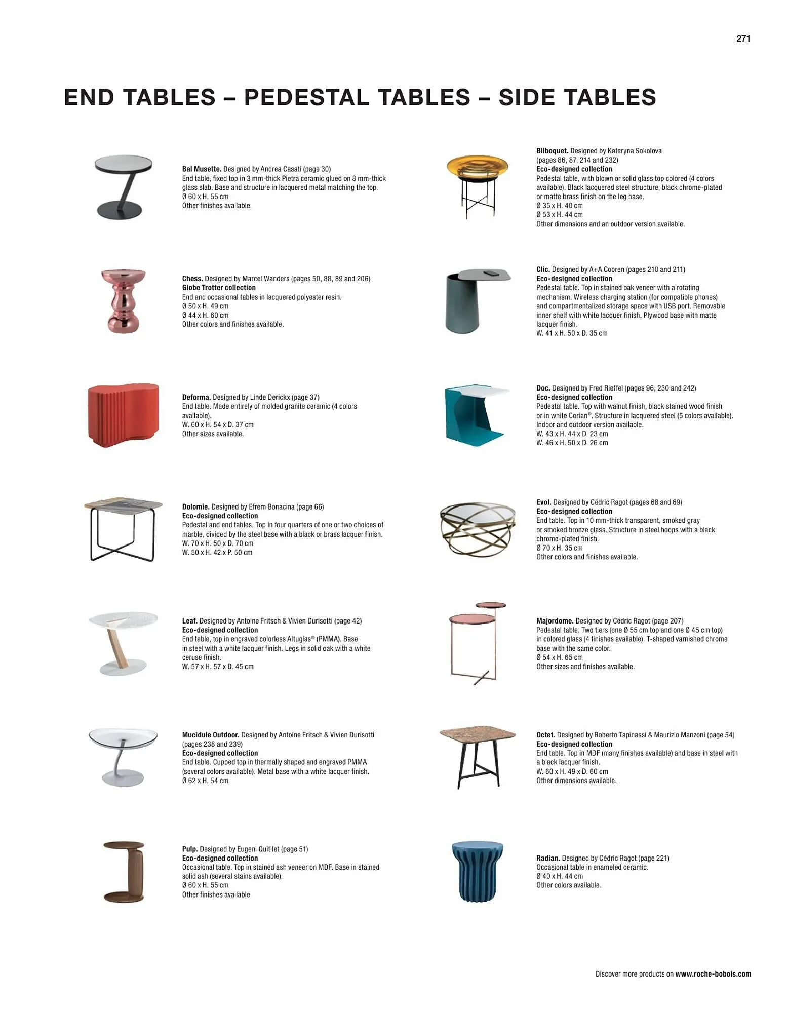 Catálogo de Folleto Roche Bobois 2 de febrero al 28 de diciembre 2024 - Página 273