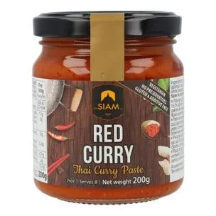 Pasta de Curry Rojo Picante frasco cristal Desiam 200 g
