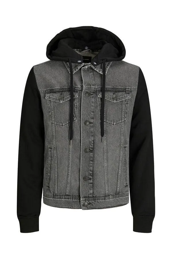 Chaqueta vaquera híbrida con capucha