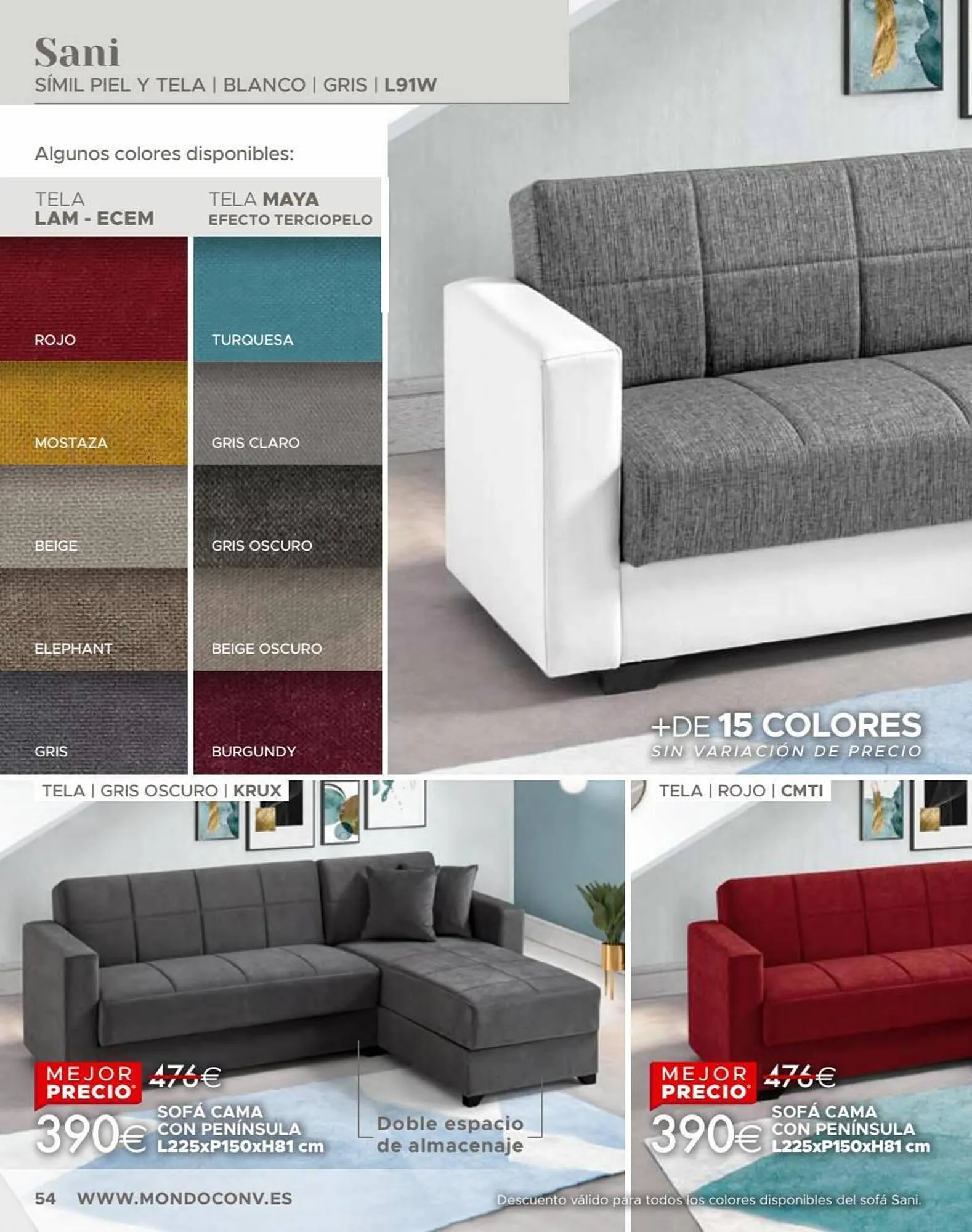 Catálogo de Folleto Mondo Convenienza 1 de junio al 31 de diciembre 2023 - Página 56