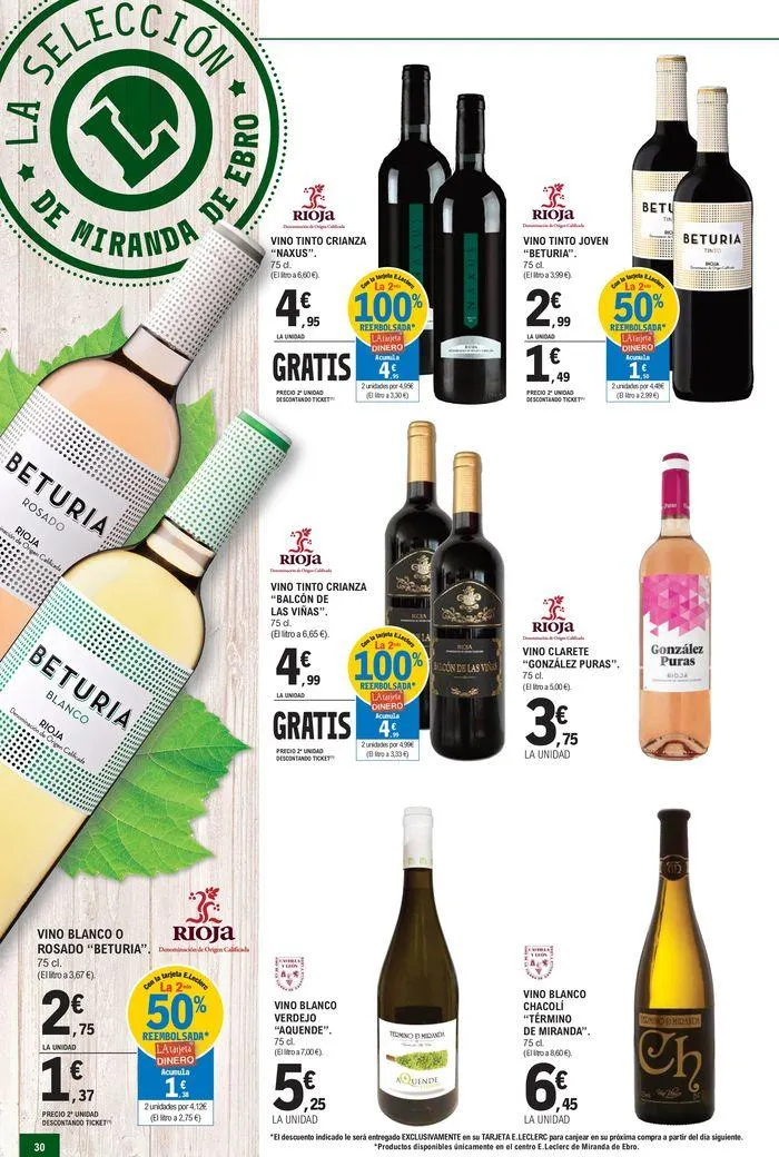 Catálogo de FERIA DEL VINO Miranda de Ebro 18 de septiembre al 13 de octubre 2024 - Página 30
