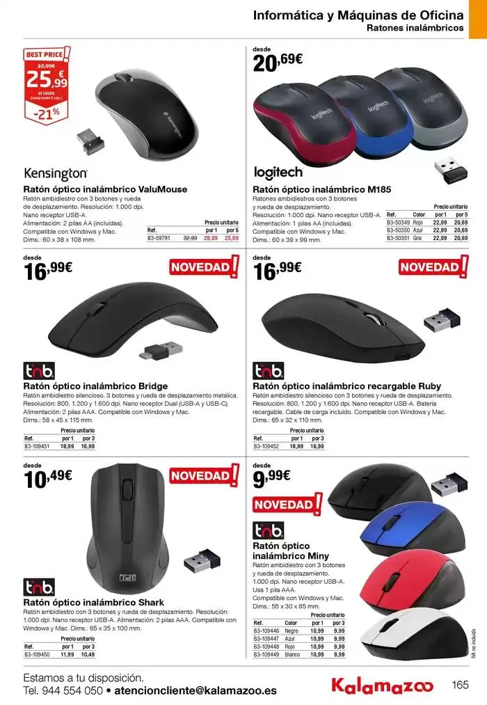 Catálogo de Staples Kalamazoo Catálogo General 9 de enero al 30 de septiembre 2025 - Página 165