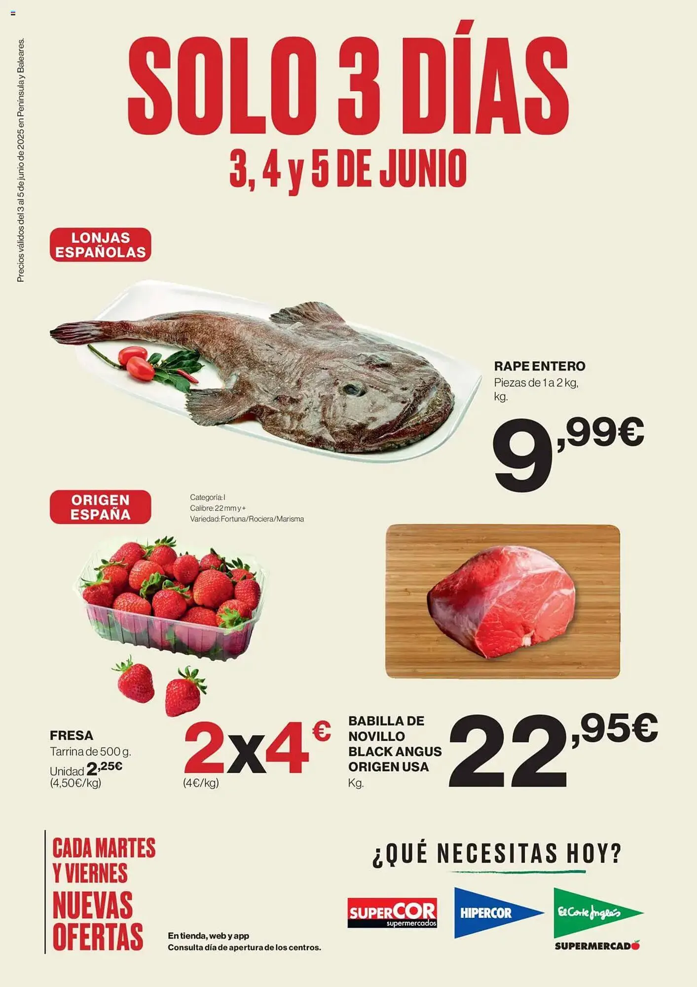 Catálogo de Folleto Hipercor 3 de junio al 5 de junio 2025 - Página 1