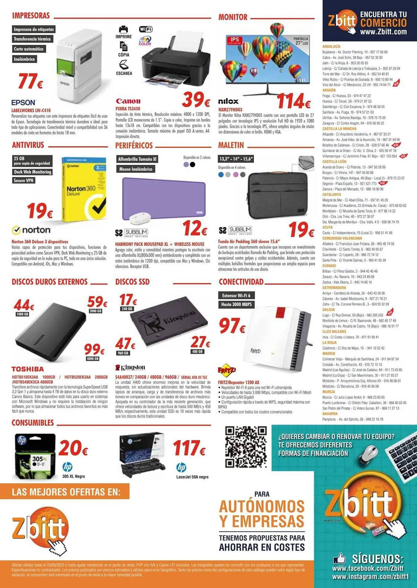 Catálogo de Folleto Zbitt 25 de agosto al 25 de septiembre 2023 - Página 2