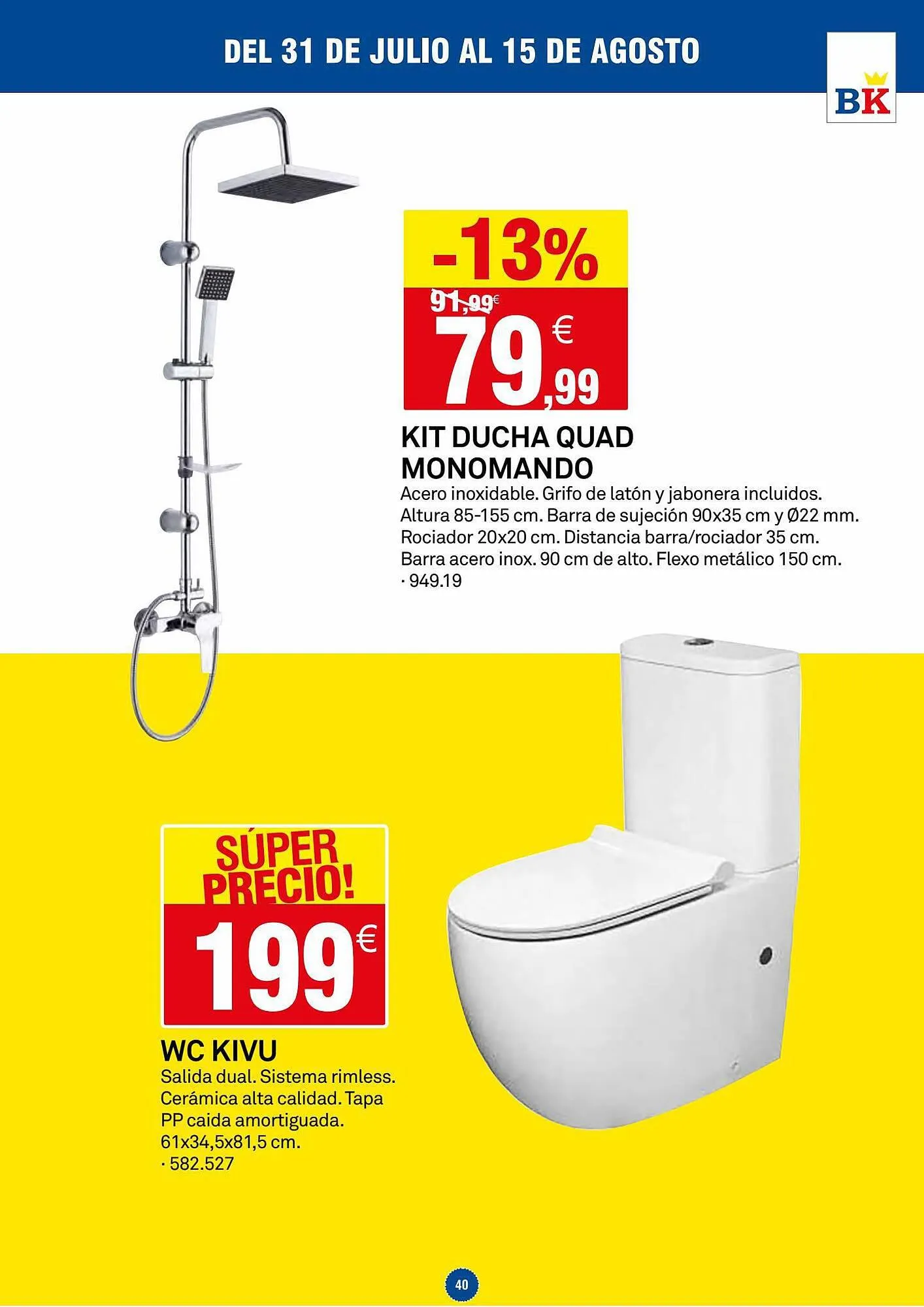 Catálogo de Folleto Bricoking 31 de julio al 3 de agosto 2023 - Página 40