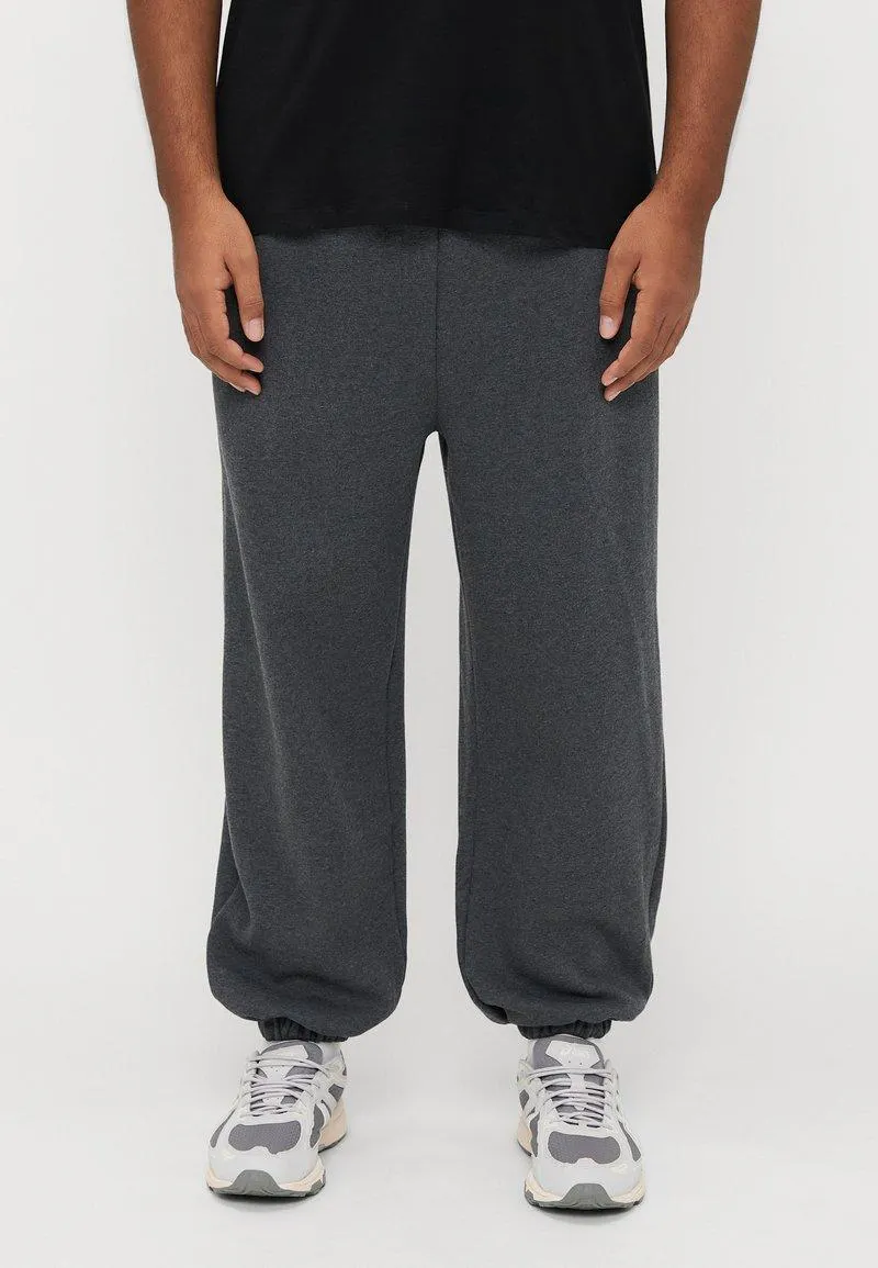 UNISEX - Pantalones deportivos - dark grey melange